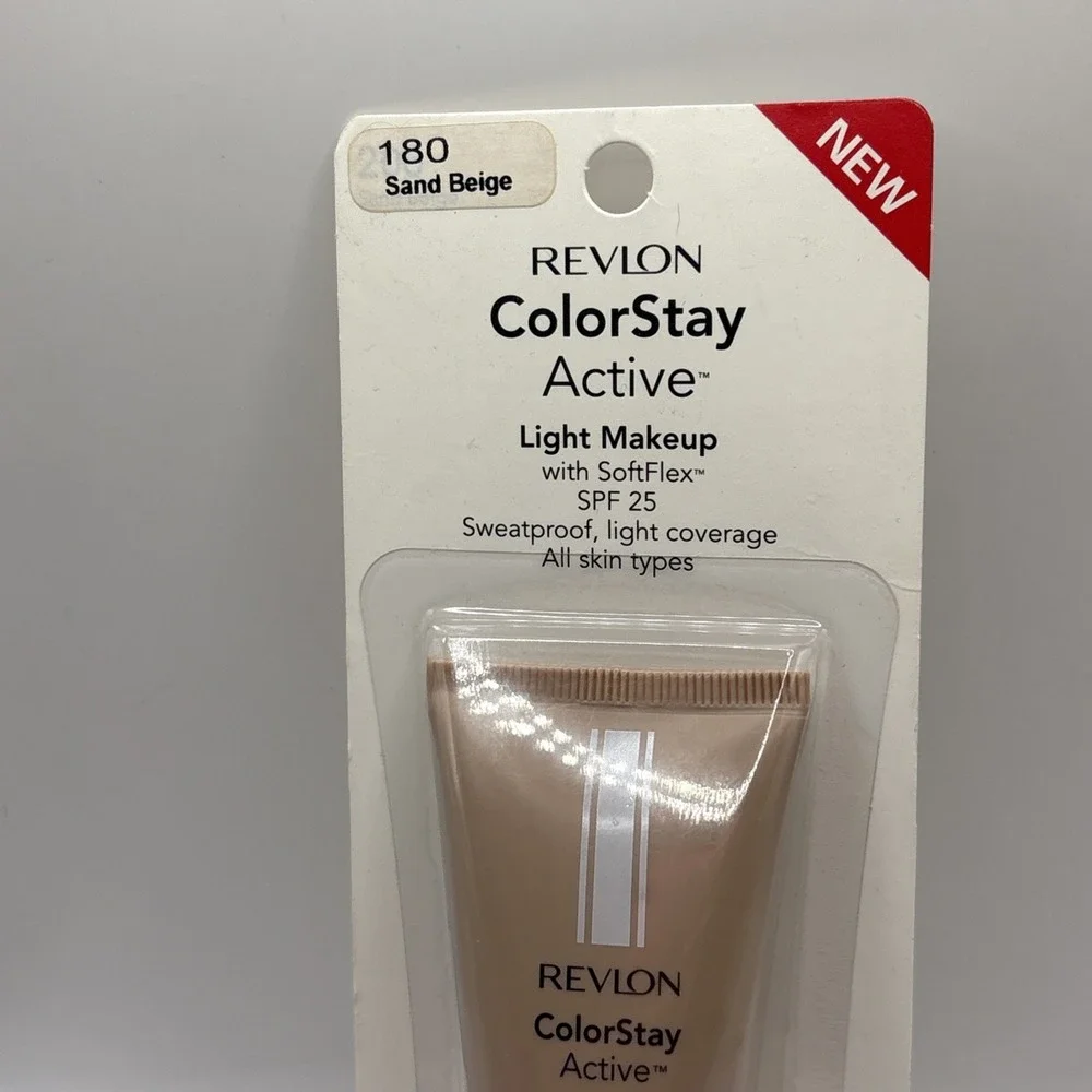 Revlon Active Light Makeup with SoftFlex #180 Sand Beige Brand‎ New Sealed